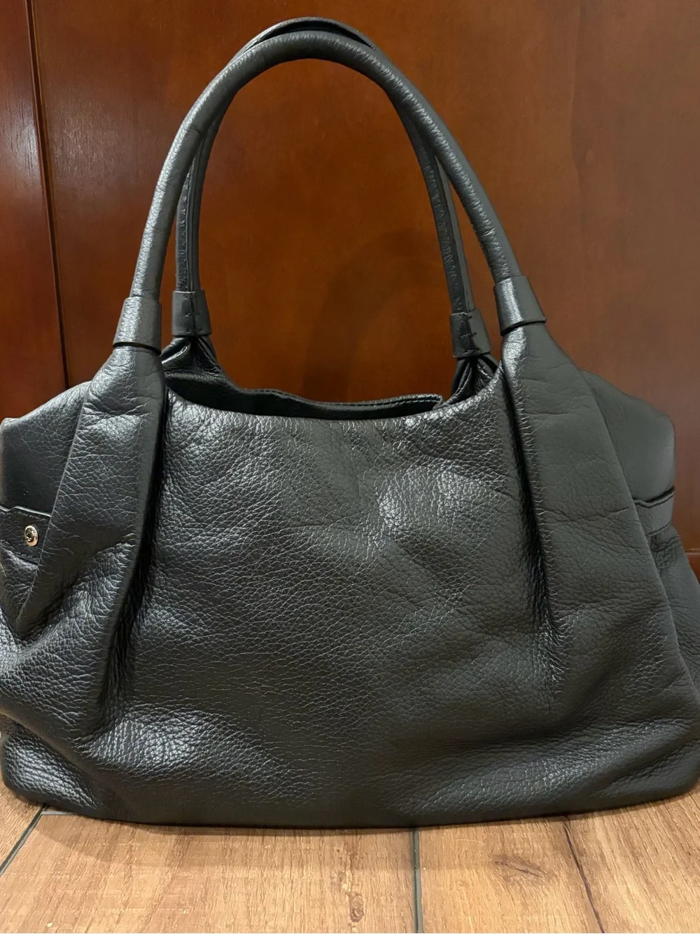 kate spade New York Black Leather Tote Bag